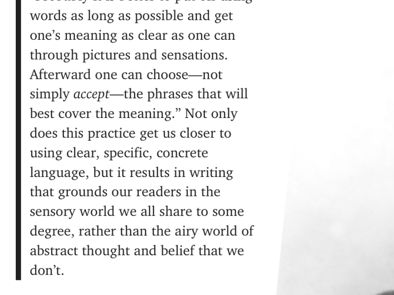 George Orwell On Sensory&nbsp;Writing