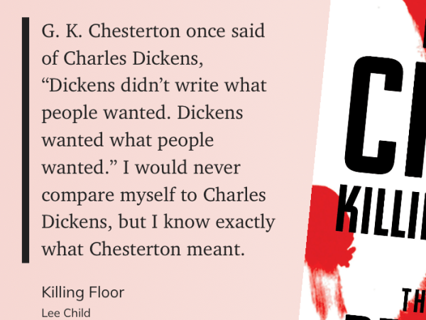 Lee Child On&nbsp;Writing