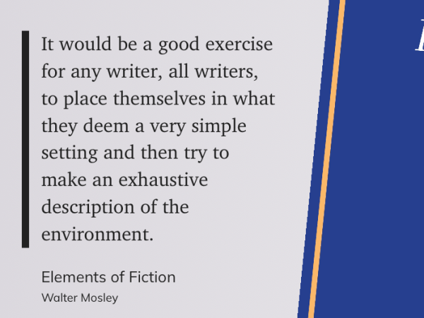 Walter Mosley On&nbsp;Process