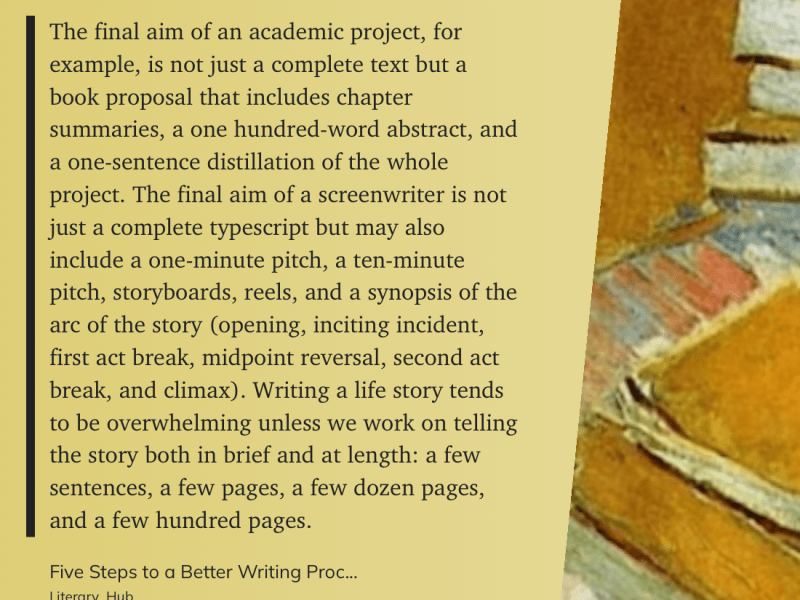 Literary Hub On&nbsp;Process