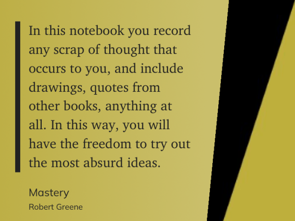 Robert Greene On&nbsp;Notebooks