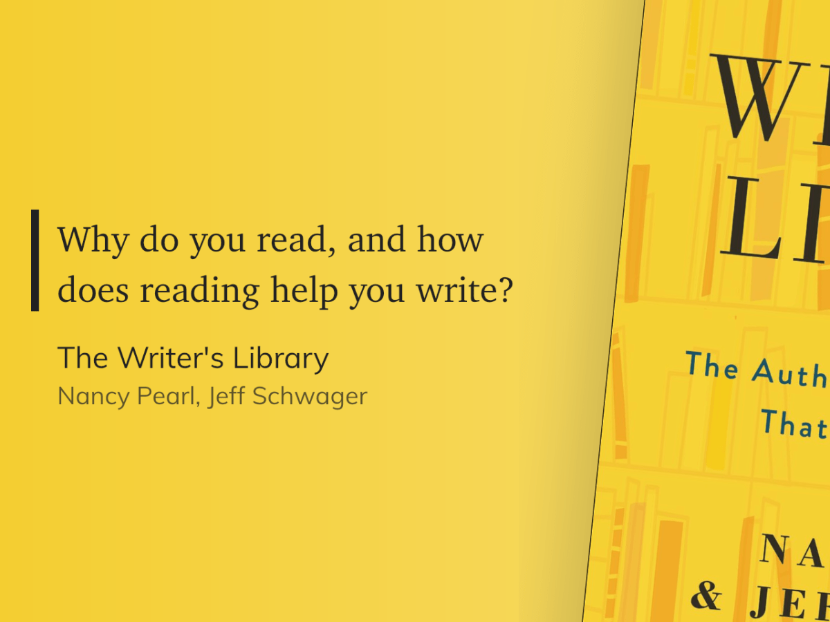 Nancy Pearl and Jeff Schwager On How Writers&nbsp;Read