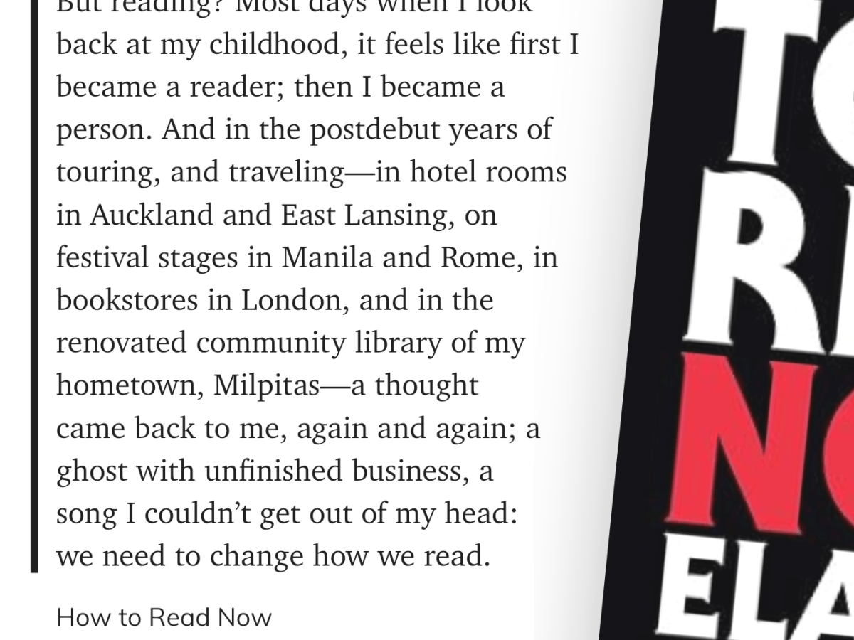 Elaine Castillo On&nbsp;Reading