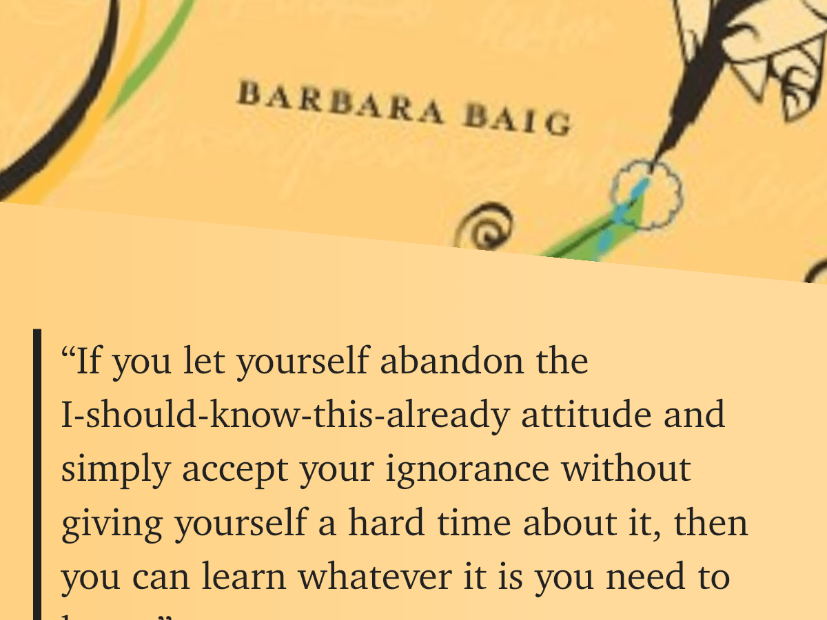 Barbara Baig On&nbsp;Learning